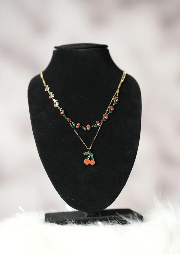 Enchanted Cherry Necklace Set