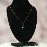Golden Cherry Charm Necklace