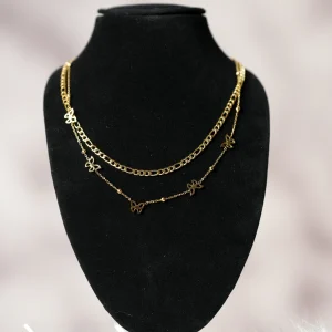 Layed Butterfly Necklace