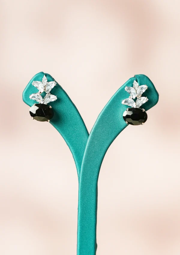 Luxe Petal Gem Studs