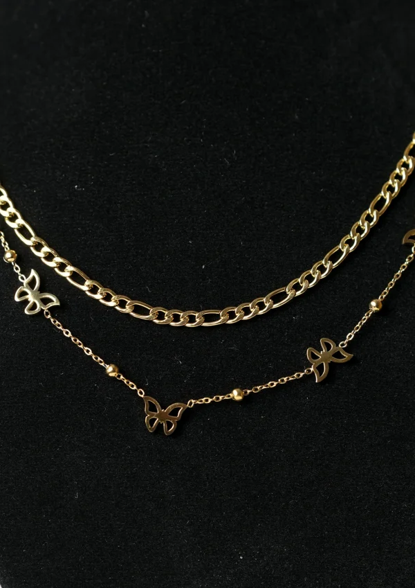 Layed Butterfly Necklace