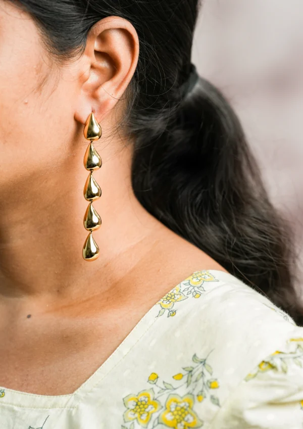 Elegant Teardrop Chain Earrings