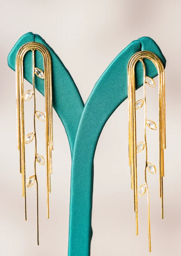 Elegant Vine Drop Earrings
