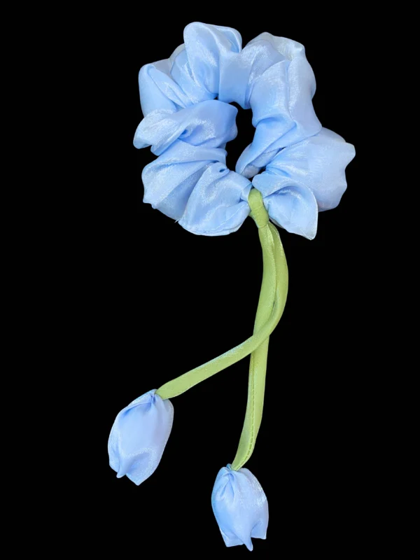 Sky Tulip Scrunchie