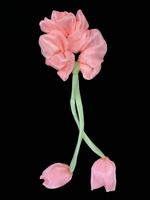 Peach Tulip Scrunchie