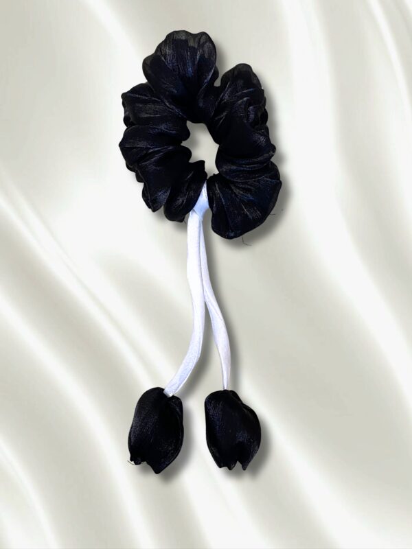 Black Tulip Scrunchie