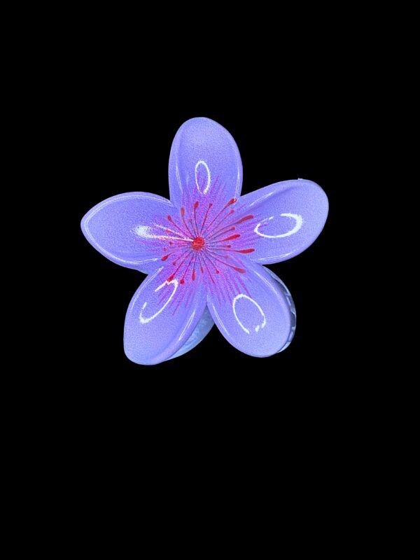 Purple Floral Clip Claw