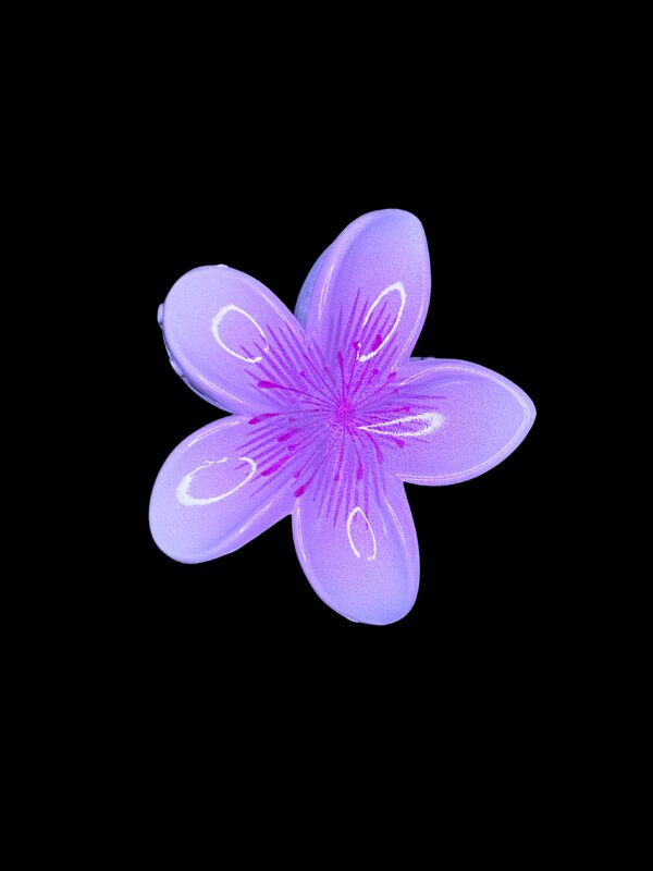 Grape Violet Floral Clip Claw