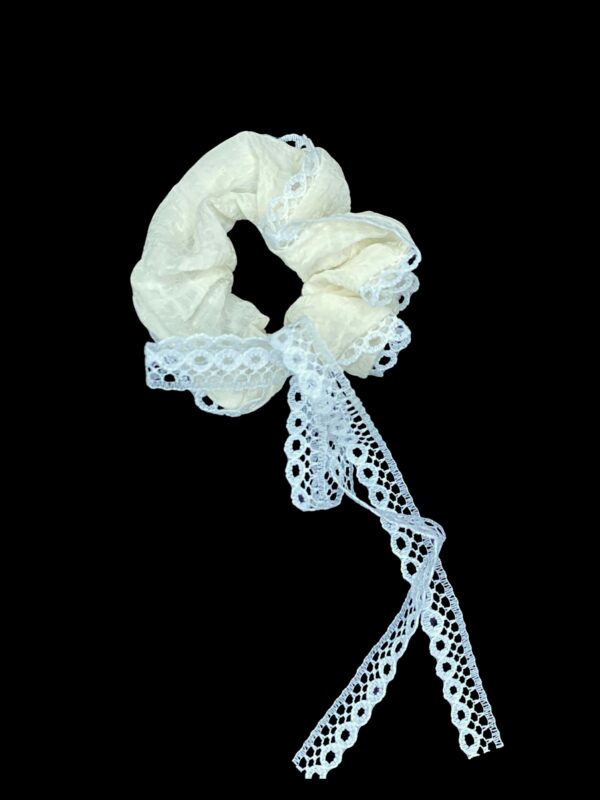 Lace Bow Romance scrunchie