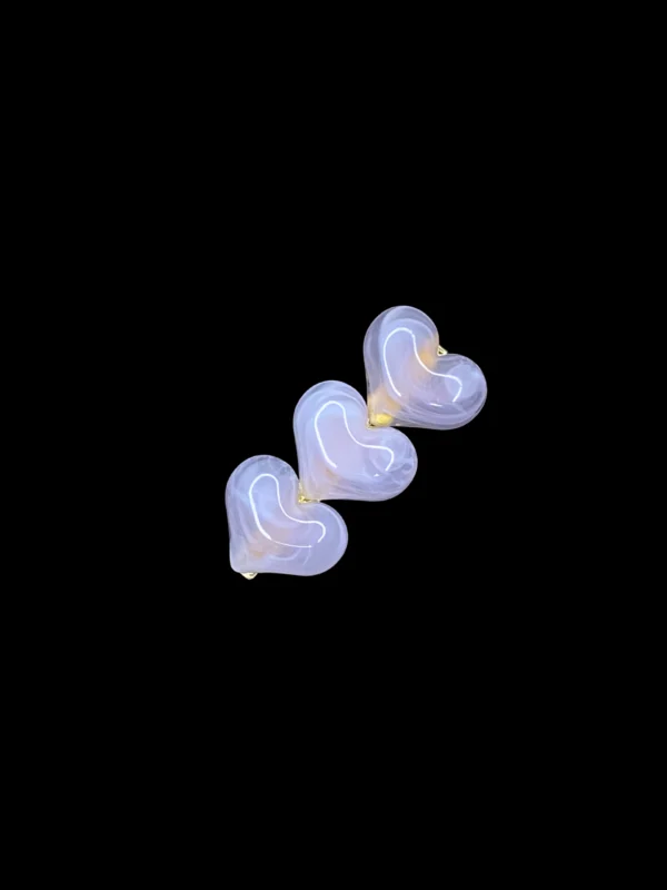 Resin Heart Charm Clip