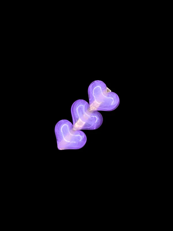 Resin Heart Charm Clip